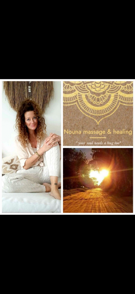 Hoi Ik ben Anouk van massage salon “ Nouna Massage” graag vertel ik je iets over wat ik voor jou kan betekenen. 3 jaar geleden besloot ik een jaaropleiding tot Wellness Therapeut te volgen waarin ik verschillende vormen van massages, vormen van meditaties, yoga en intuïtie lessen geleerd heb. Ook ben ik Reiki gaan doen om zo via mijn handen ook energie tijdens de massages mee te mogen geven. En wat een ongelofelijke mooie innerlijke reis heb ik gemaakt de afgelopen paar jaar. Ik ontmoete mooie en inspirerende mensen en mijn liefde voor massage groeide meer en meer! https://www.treatwell.nl/salon/nouna-massage-healing/?fbclid=PAZnRzaANPXOtleHRuA2FlbQIxMQABp-9chRRReJWYi_T0AoMs3WnZ9k37lXdmnp1OqQ7o4rH05qEC1QEmrNPo6STw_aem_YA7TBk4KdgH-F1FBa20_bA